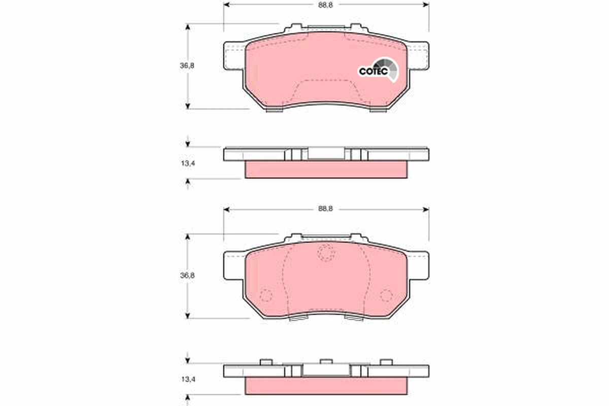 Brake Pad Set, disc brake GDB3113