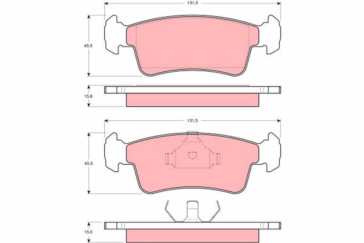 Brake Pad Set, disc brake GDB867