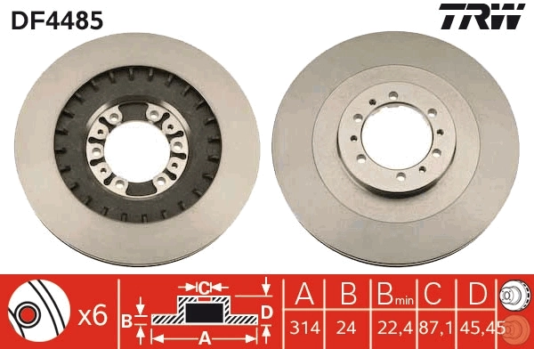 Brake Disc DF4485