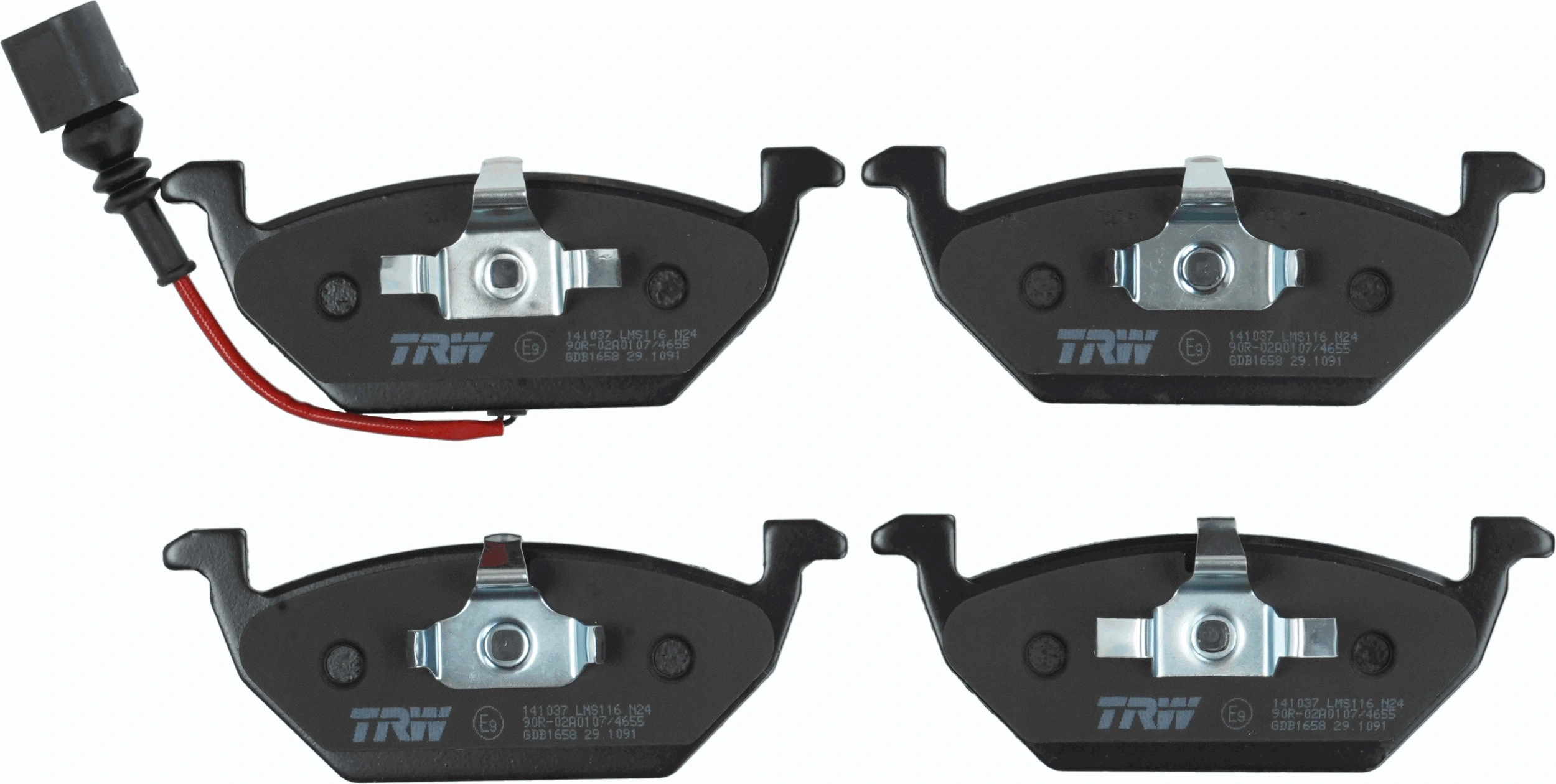 Brake Pad Set, disc brake COTEC GDB1658