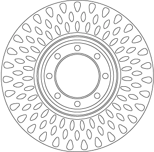 Brake Disc TRW SINGLE DF6688S