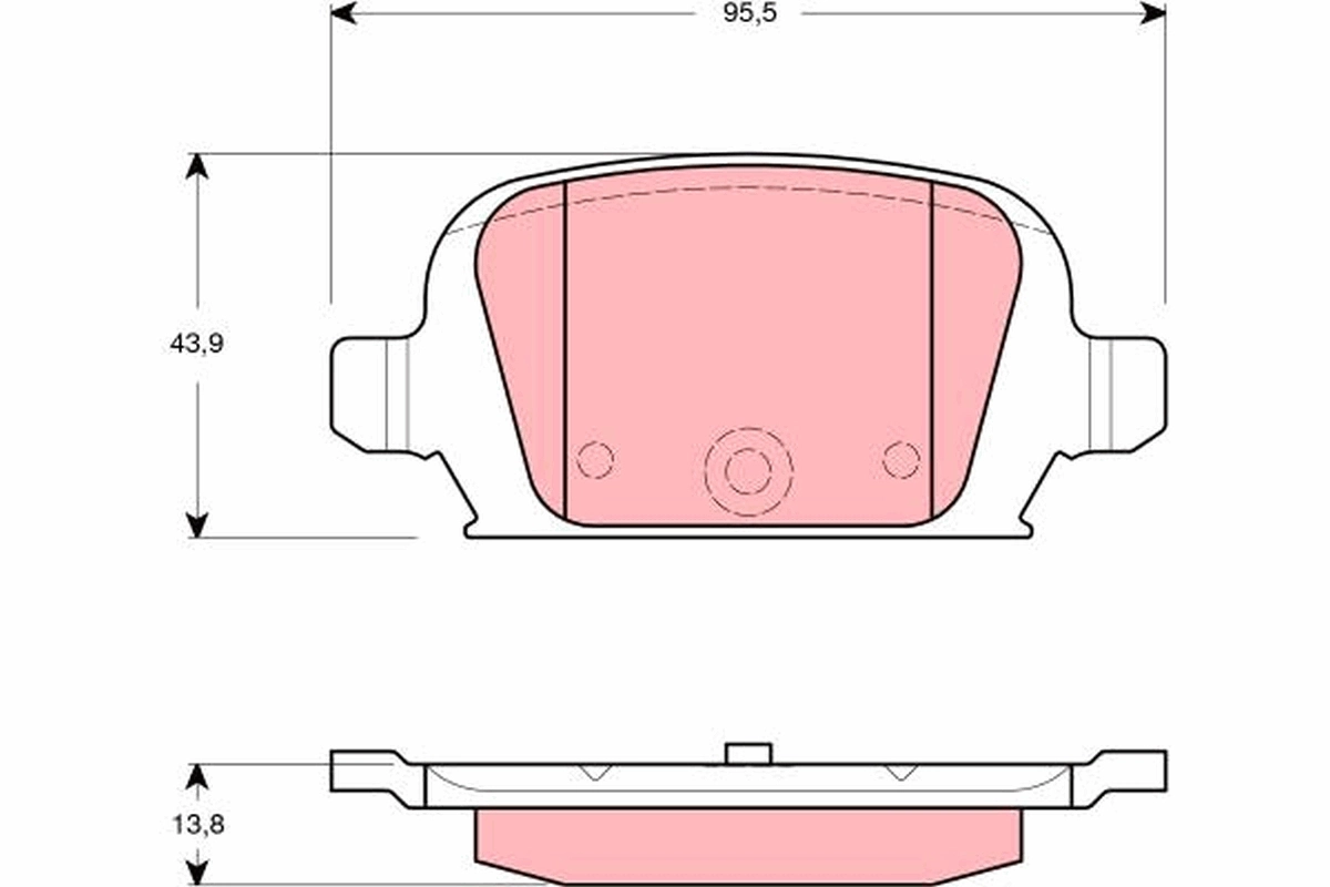 Brake Pad Set, disc brake GDB1412