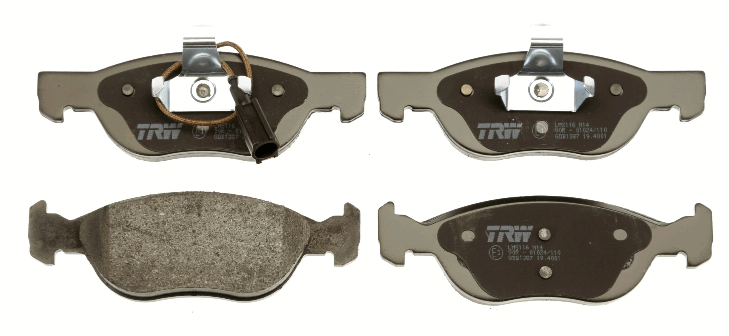 Brake Pad Set, disc brake GDB1387
