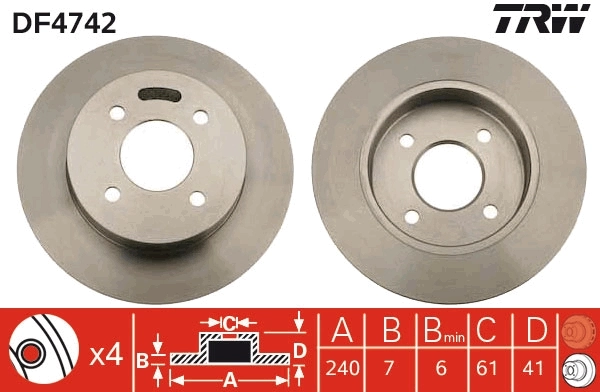 Brake Disc DF4742