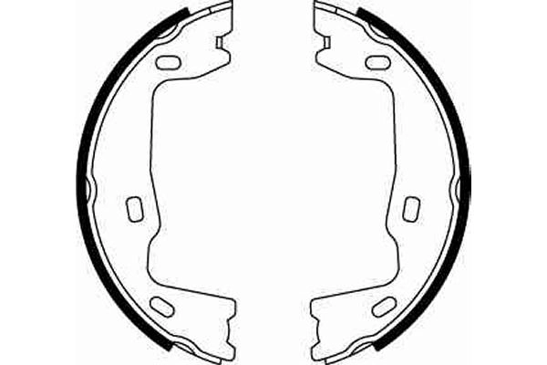 Brake Shoe Set, parking brake GS8223