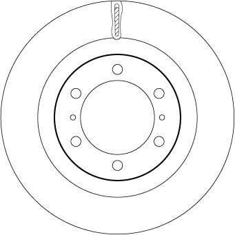 Brake Disc TRW SINGLE DF7880S