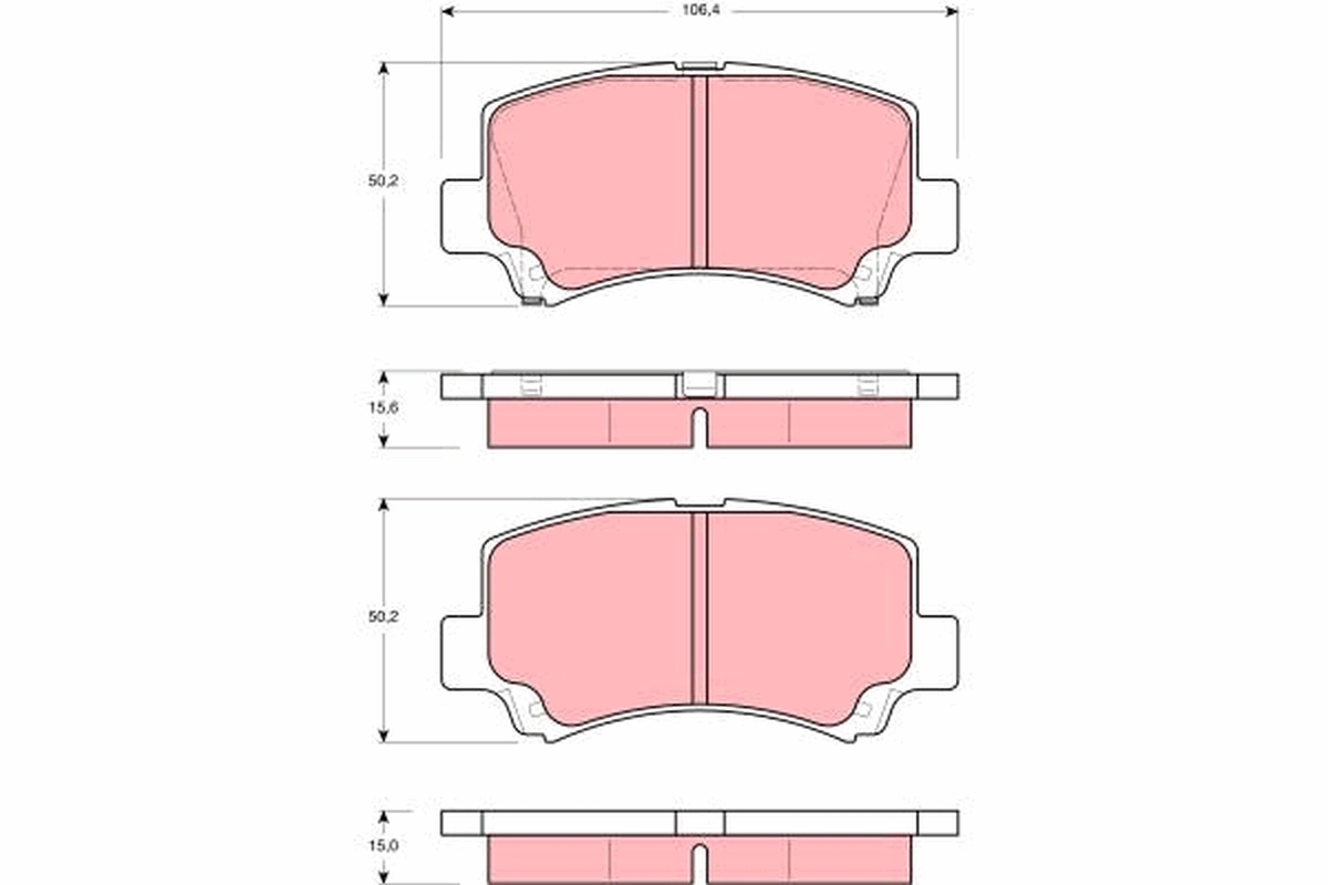 Brake Pad Set, disc brake GDB3221