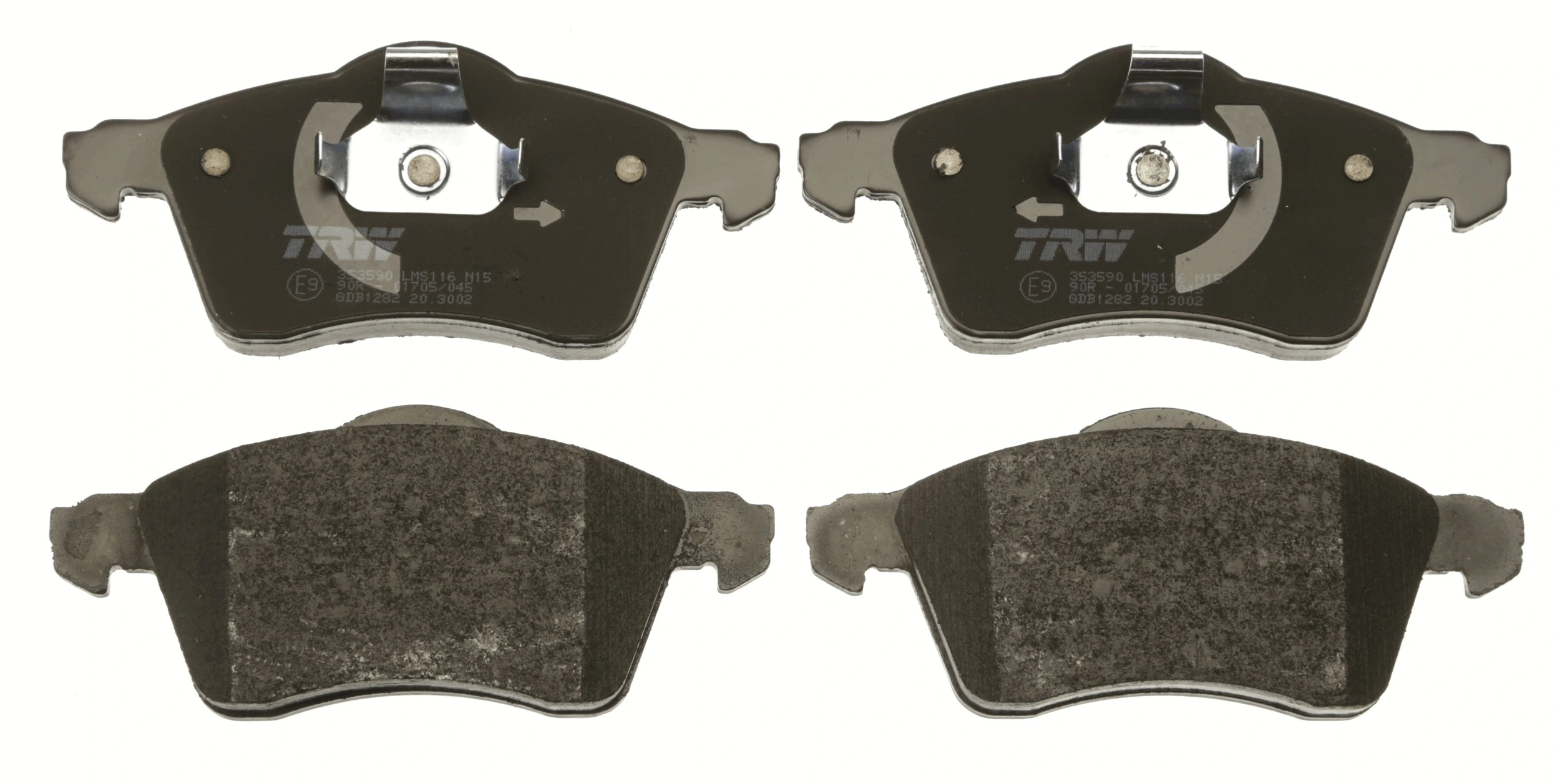 Brake Pad Set, disc brake COTEC GDB1282