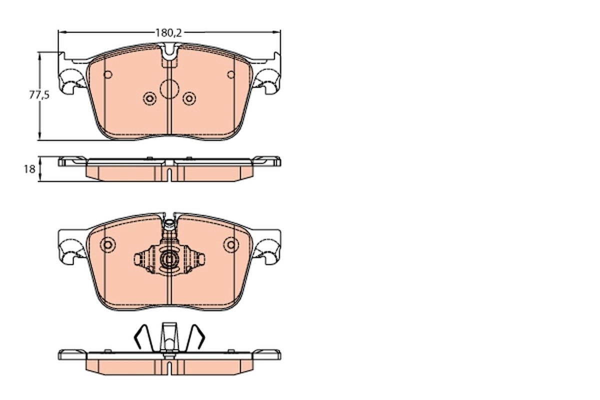 Brake Pad Set, disc brake GDB2145