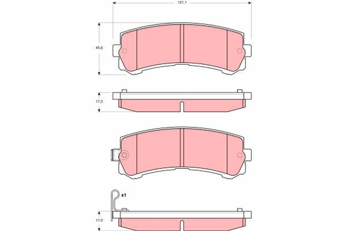 Brake Pad Set, disc brake GDB3362