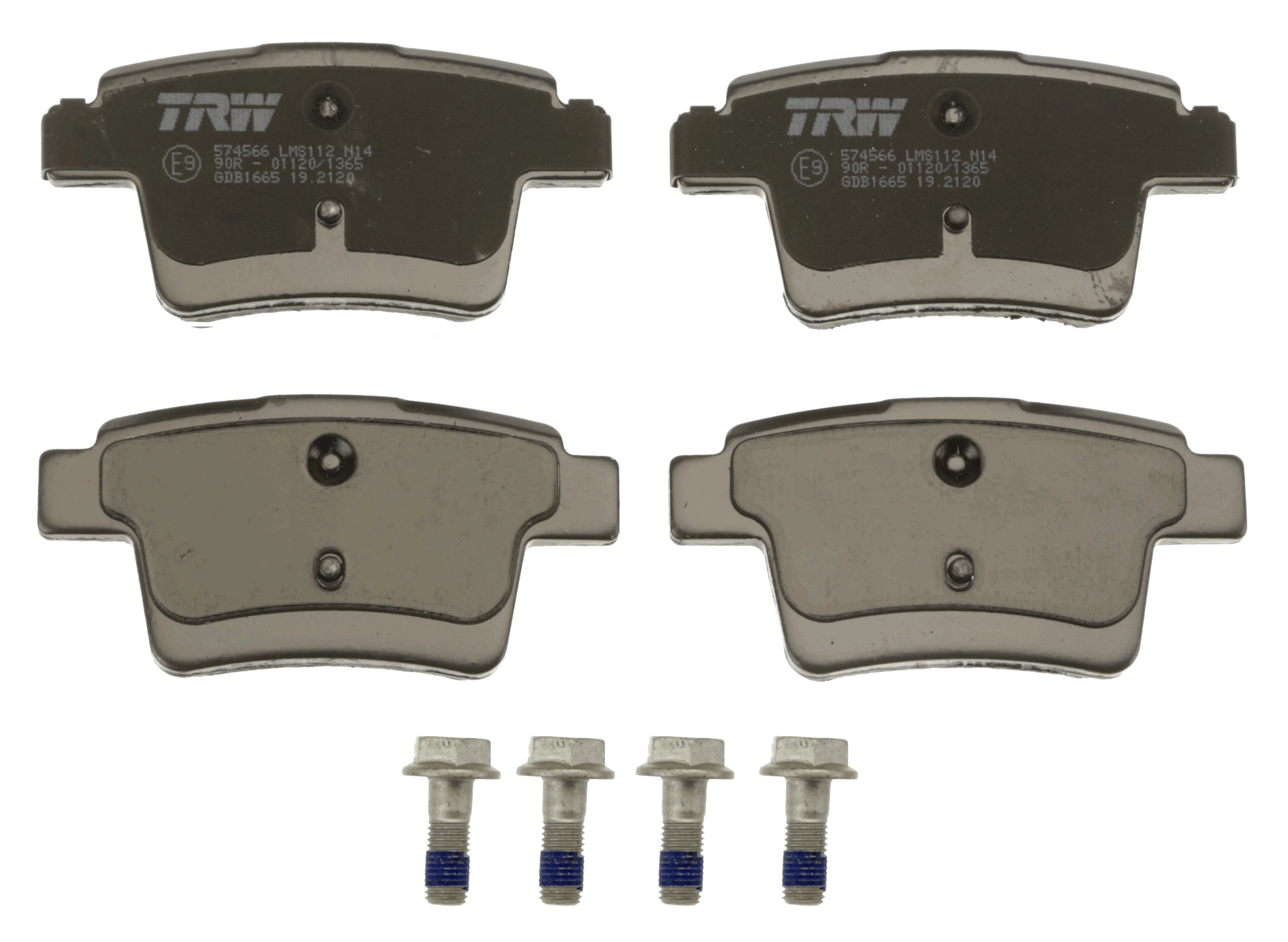 Brake Pad Set, disc brake COTEC GDB1665
