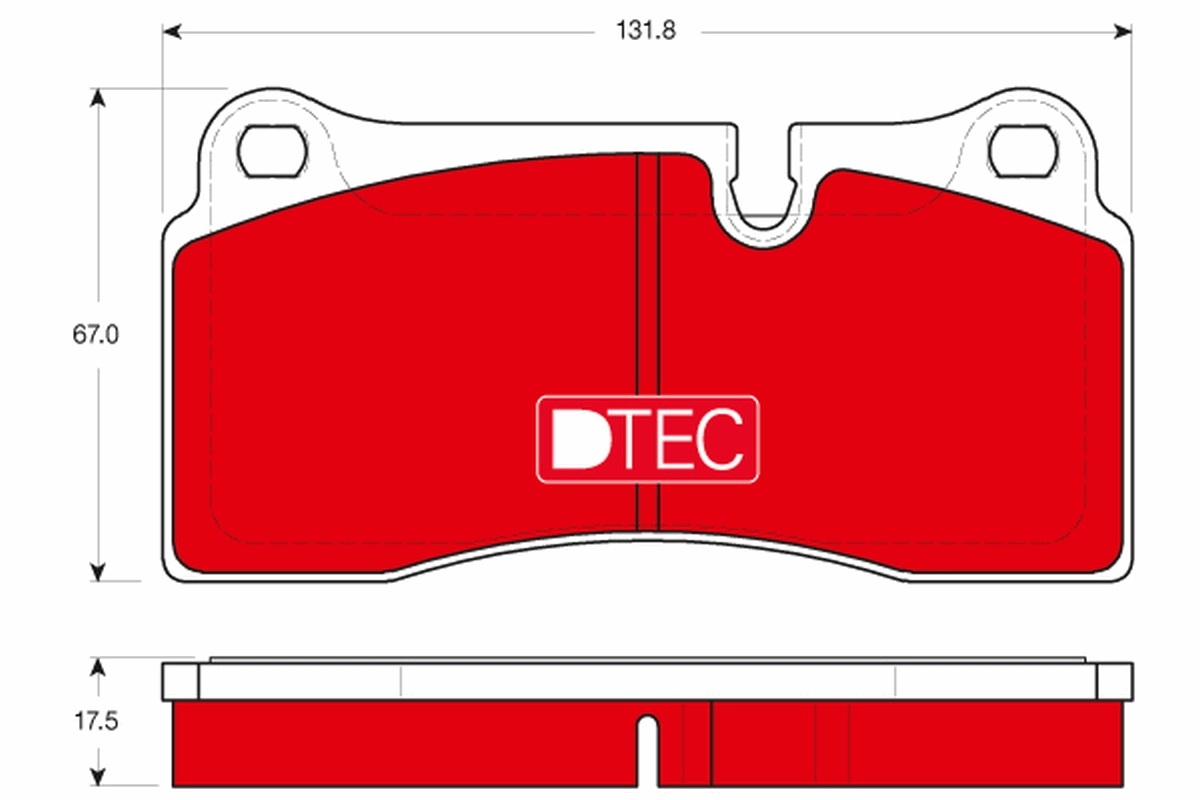 Brake Pad Set, disc brake DTEC COTEC GDB1816DTE