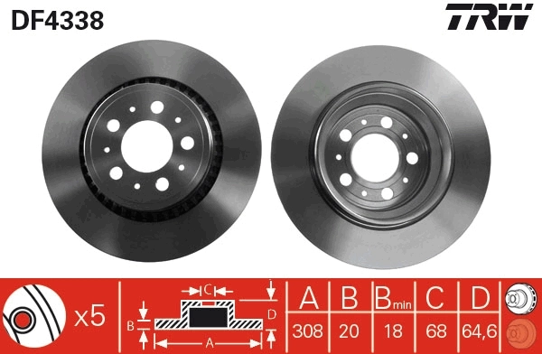Brake Disc DF4338