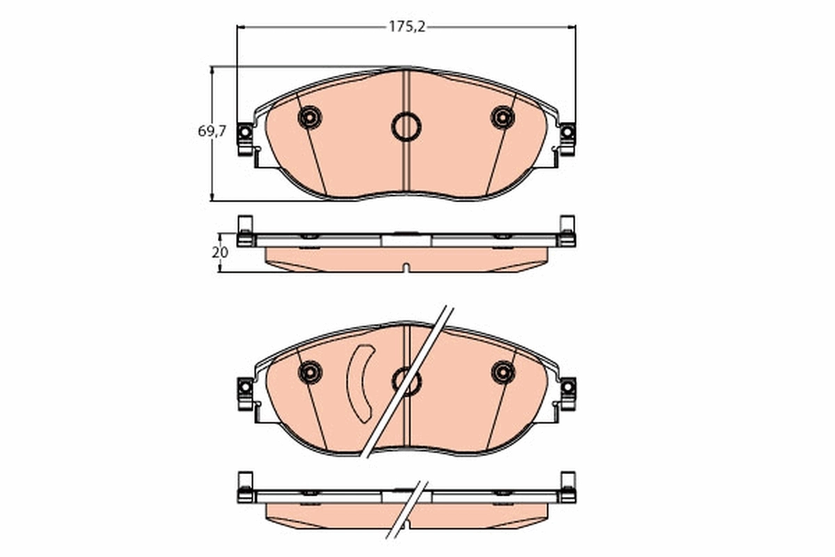 Brake Pad Set, disc brake GDB2219