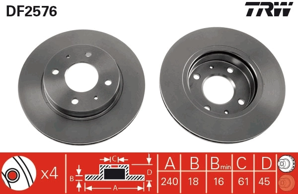 Brake Disc DF2576