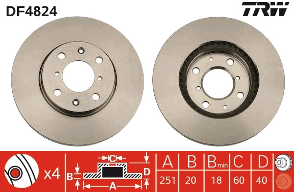 Brake Disc DF4824