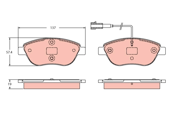 Brake Pad Set, disc brake GDB2421