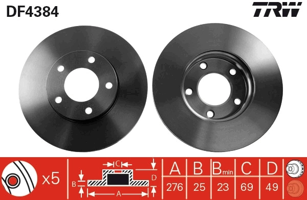 Brake Disc DF4384