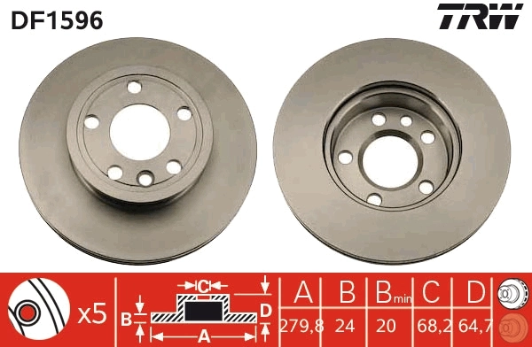 Brake Disc DF1596
