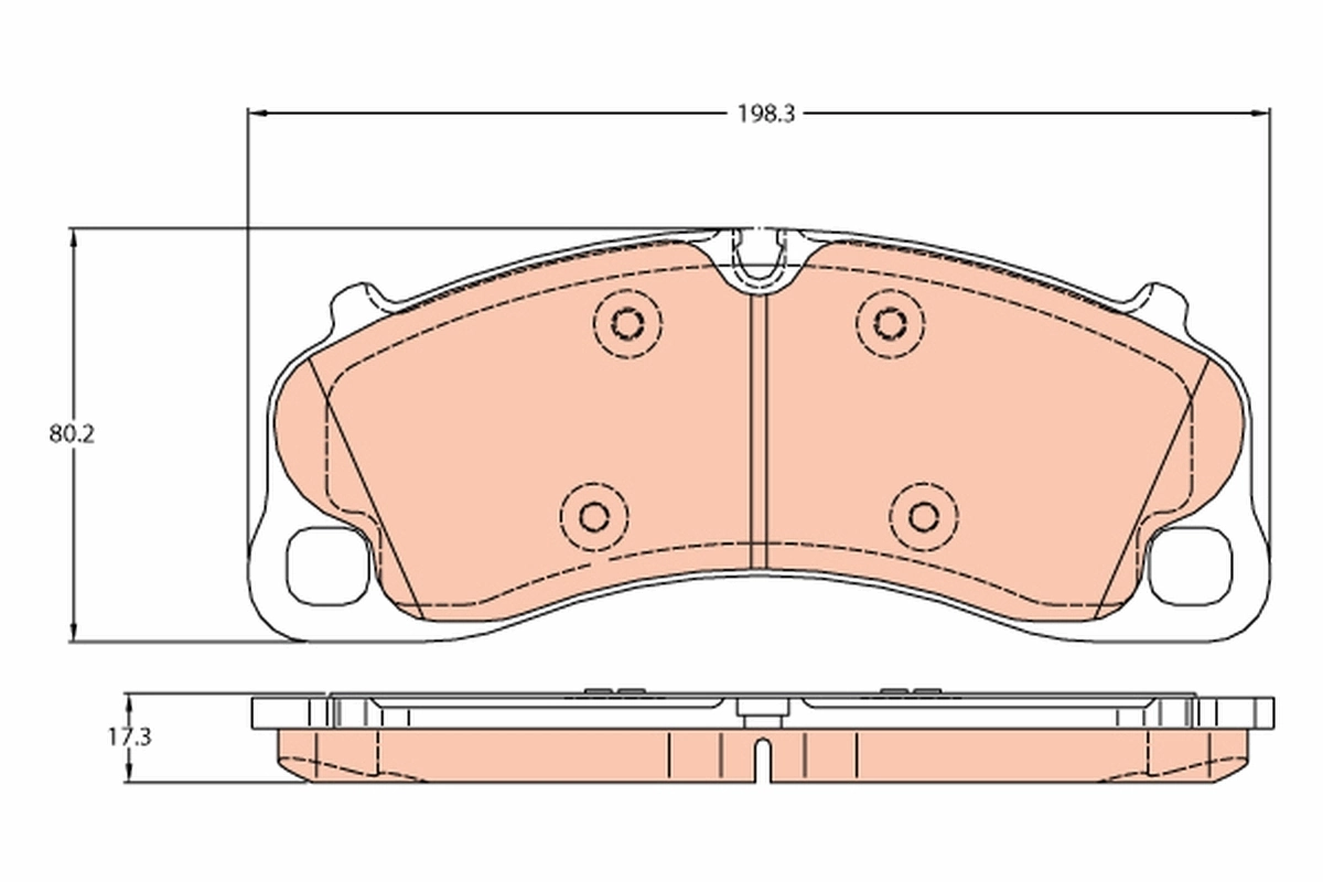 Brake Pad Set, disc brake GDB2089