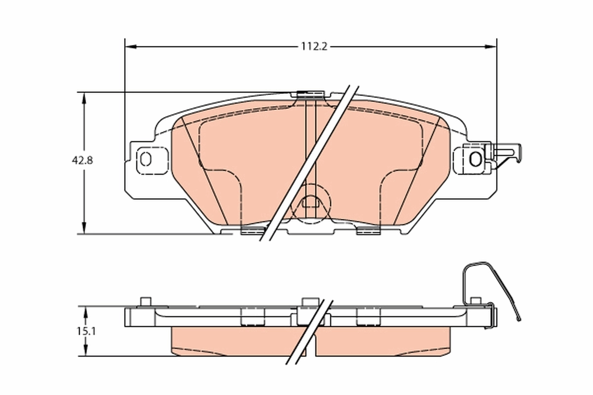 Brake Pad Set, disc brake GDB2163