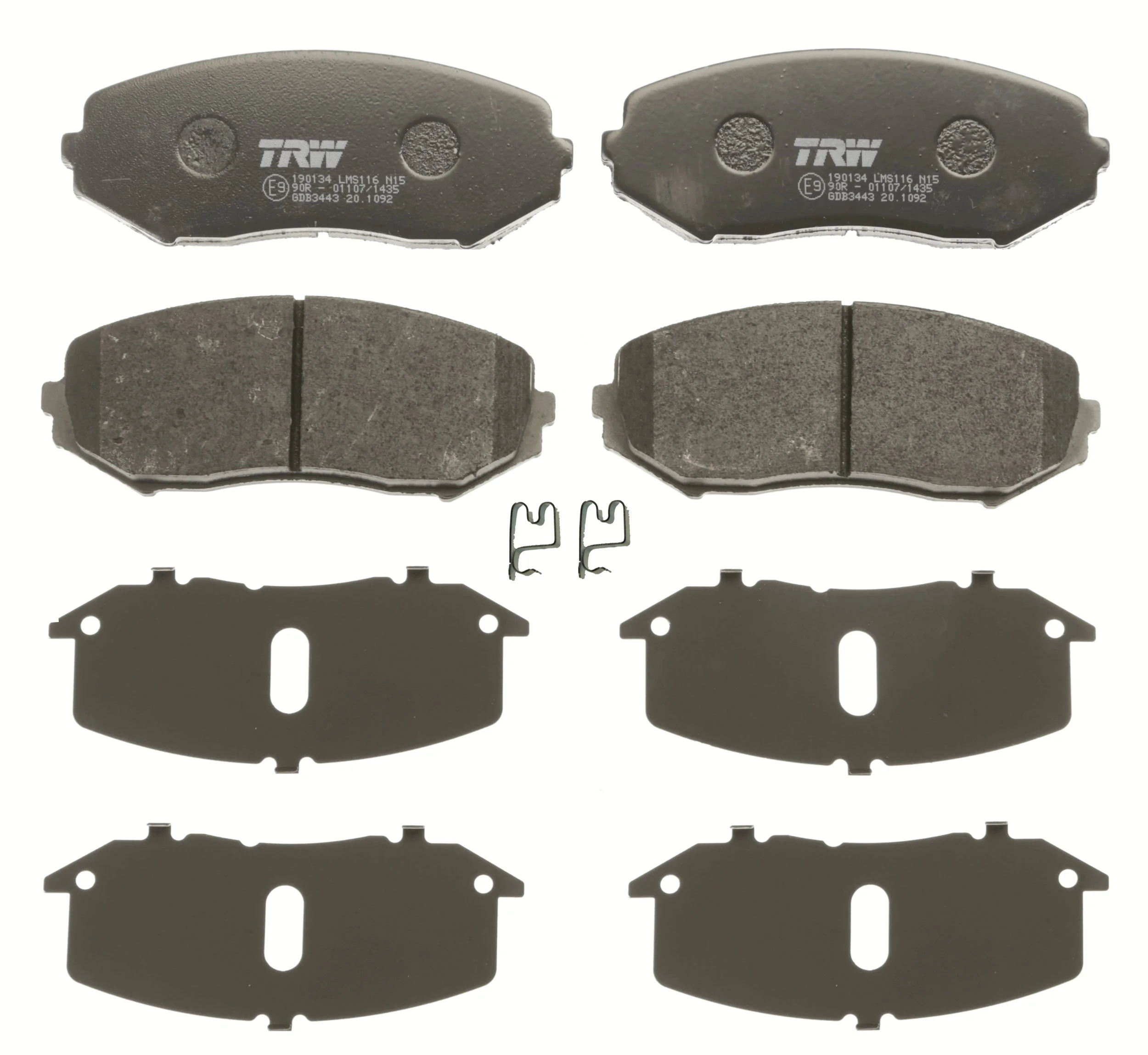 Brake Pad Set, disc brake COTEC GDB3443