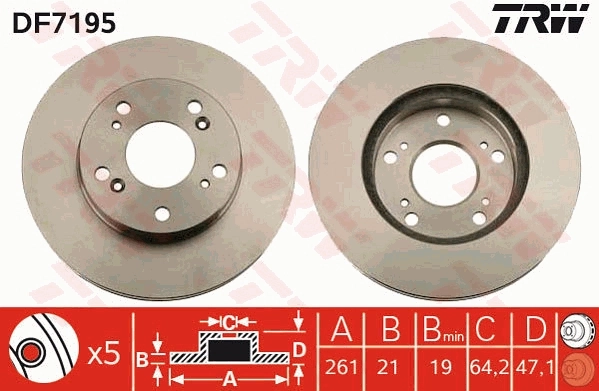 Brake Disc DF7195