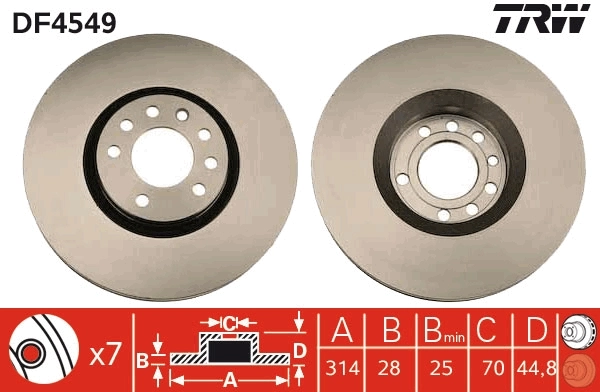Brake Disc DF4549