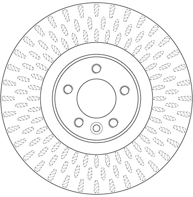 Brake Disc TRW SINGLE DF6508S