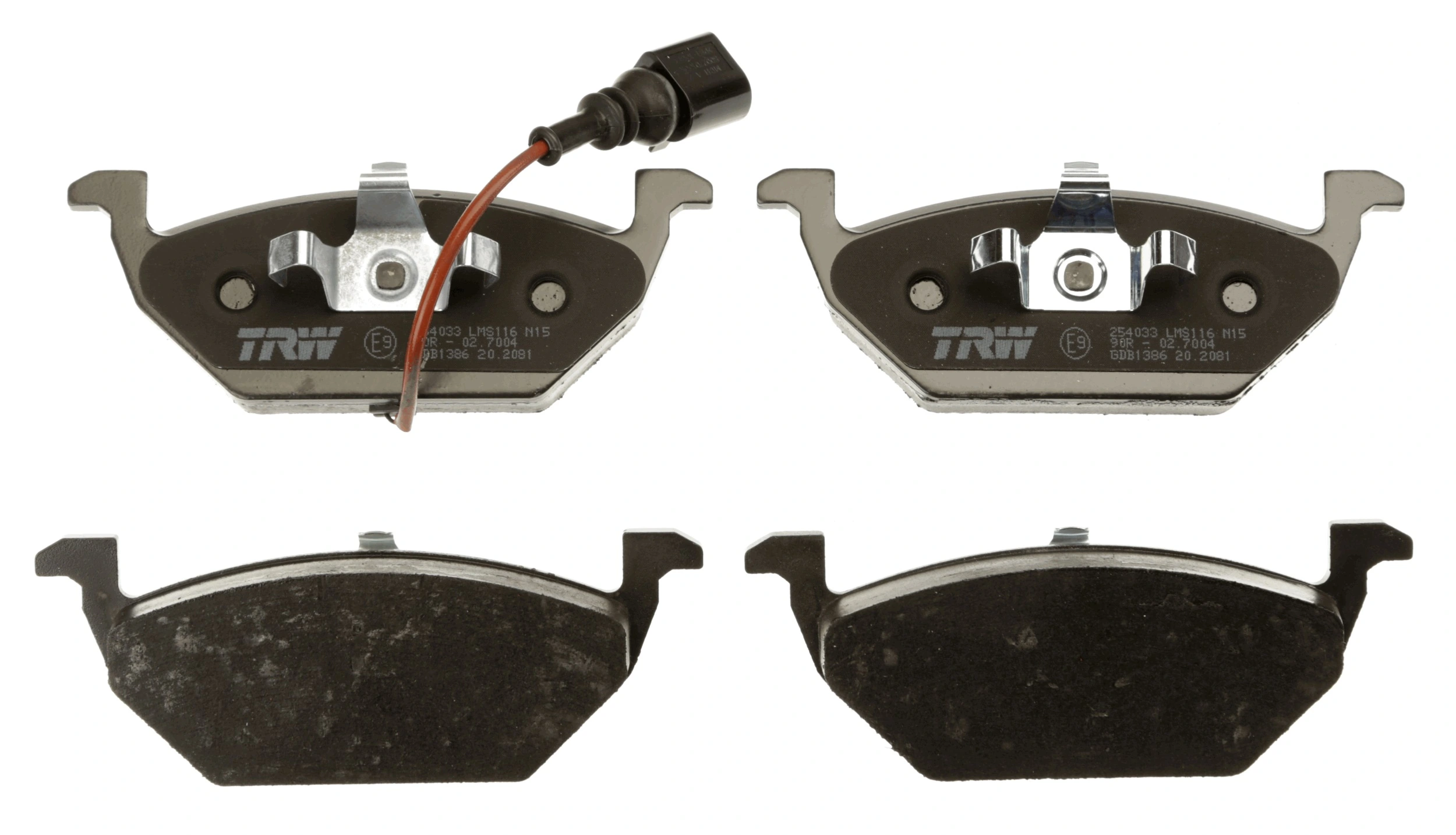 Set bantalan rem, rem cakram COTEC GDB1386