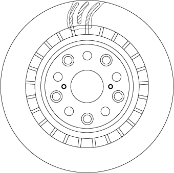 Brake Disc TRW SINGLE DF6039S