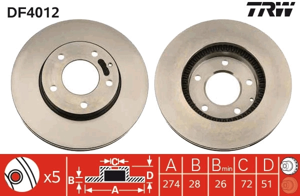 Brake Disc DF4012