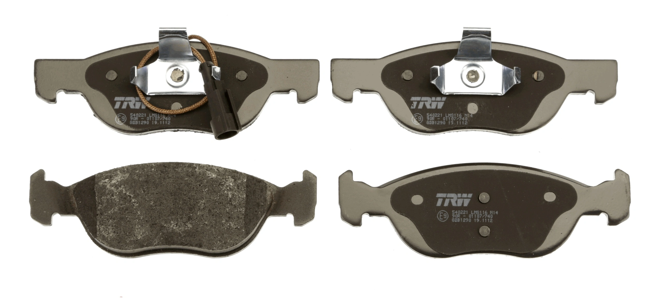 Brake Pad Set, disc brake COTEC GDB1290