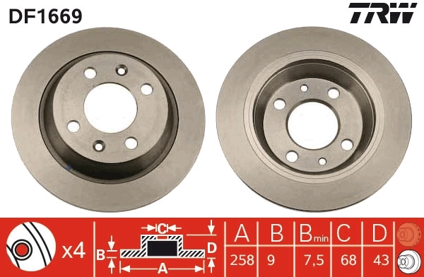 Brake Disc DF1669