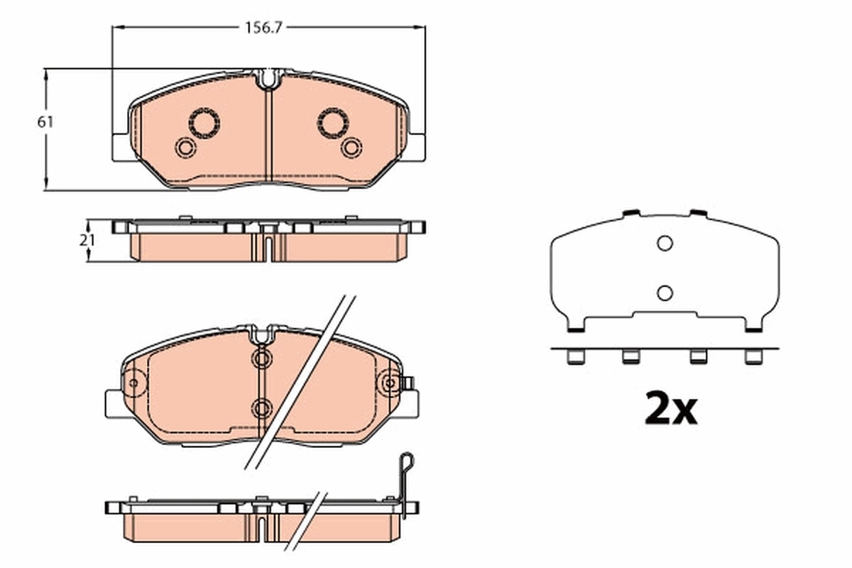 Brake Pad Set, disc brake GDB2227