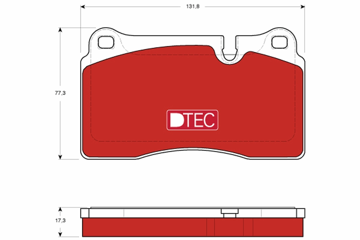 Brake Pad Set, disc brake DTEC COTEC GDB1743DTE
