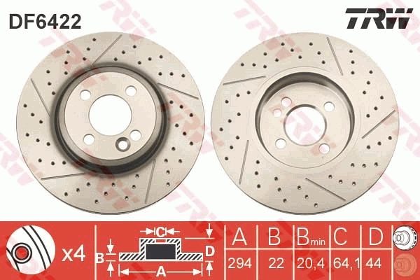 Brake Disc DF6422