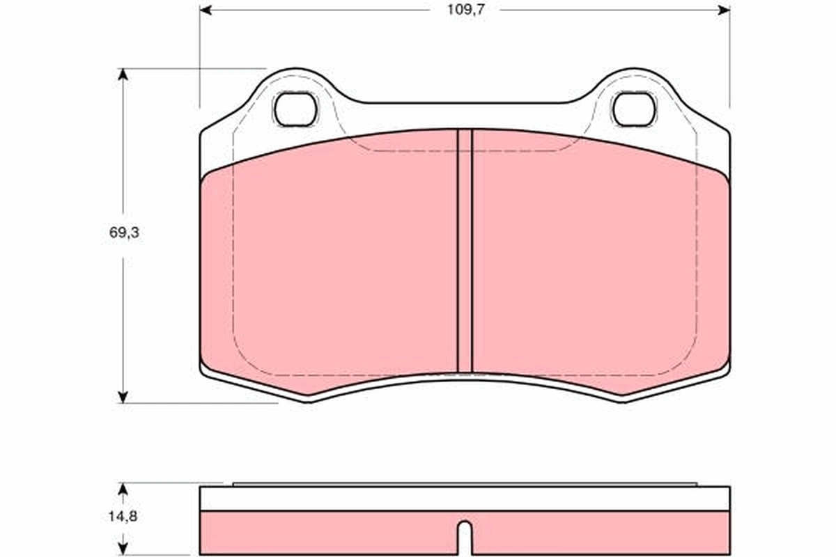 Brake Pad Set, disc brake GDB1513