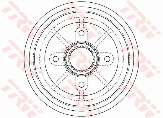 TRW DB4414MR Brake Drum