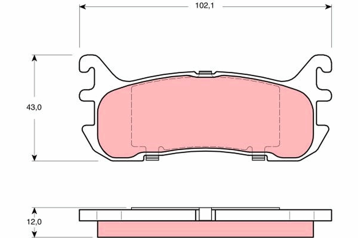 Brake Pad Set, disc brake GDB3319