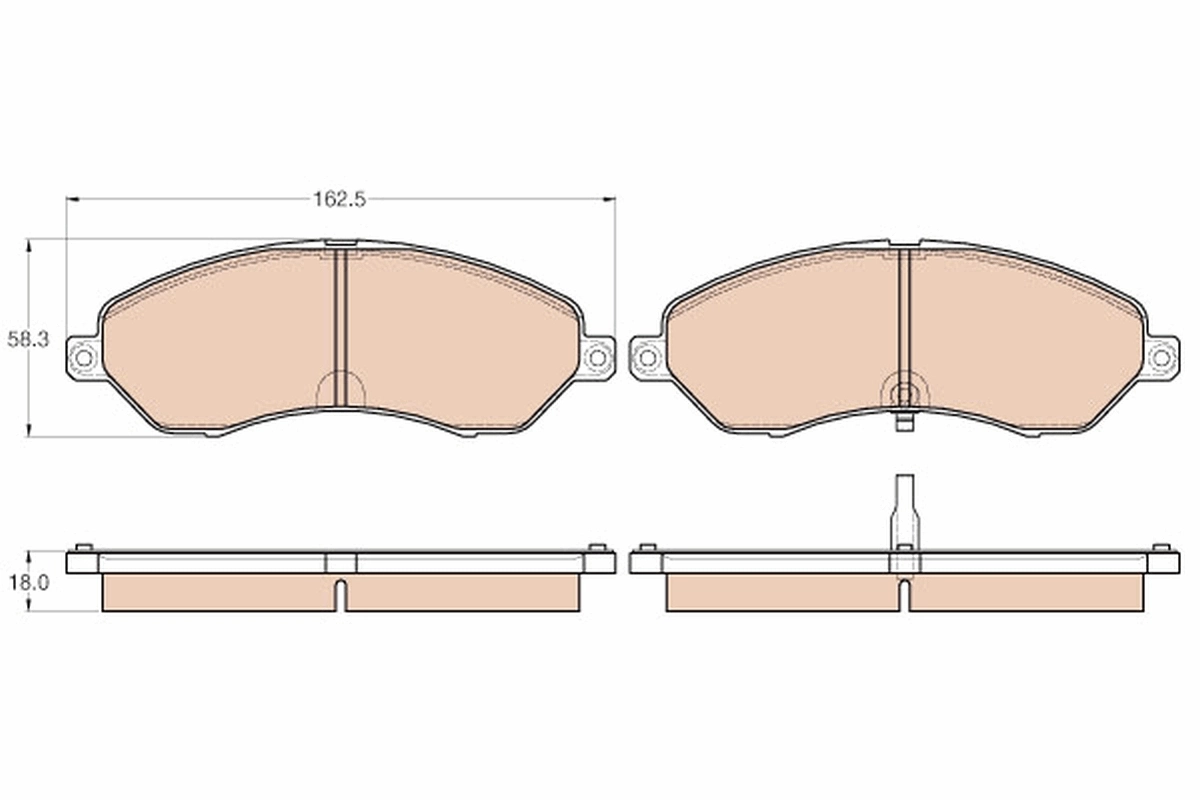 Brake Pad Set, disc brake GDB3564