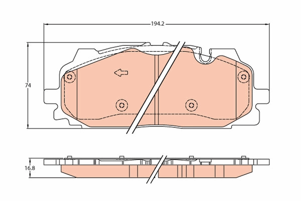 Brake Pad Set, disc brake GDB2158