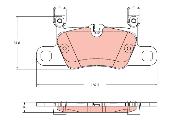 Brake Pad Set, disc brake GDB2369
