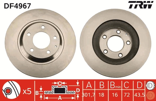 Brake Disc DF4967