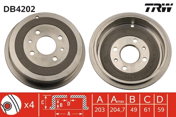 Brake Drum DB4202
