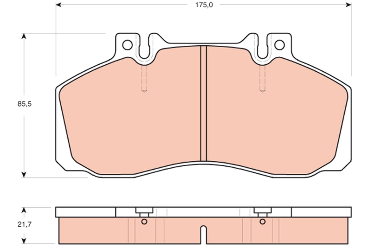 Brake Pad Set, disc brake GDB1695