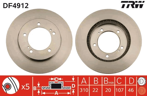 Brake Disc DF4912
