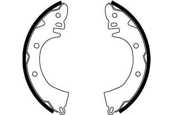 TRW GS8249 Brake Shoe Set