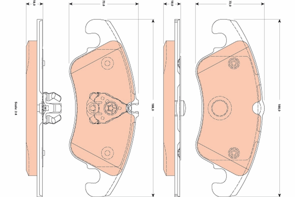 Brake Pad Set, disc brake GDB1833