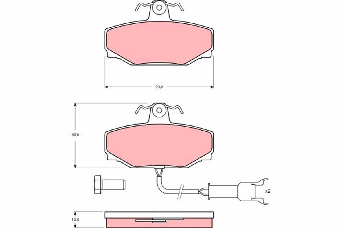 Brake Pad Set, disc brake GDB462